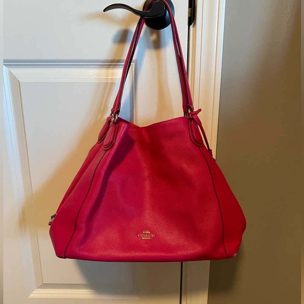 Hot pink coach purse